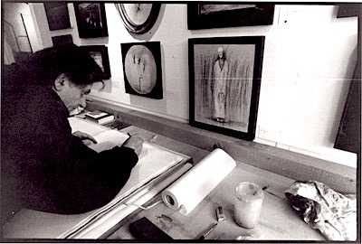 1992  - Rolf Ibach dans son atelier