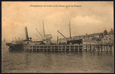 Chargement du café en Guadeloupe