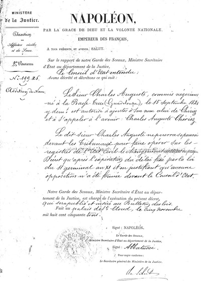 Charles-Auguste devient Cheriez
