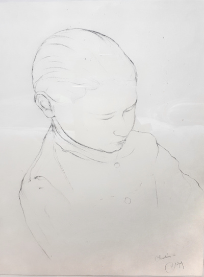 Claudine dessin de Claude Migeonr