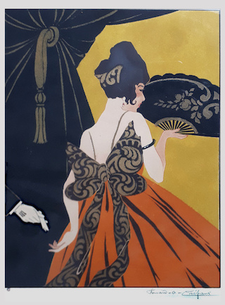 Estampe de Fernand Crépeaux - 1920 