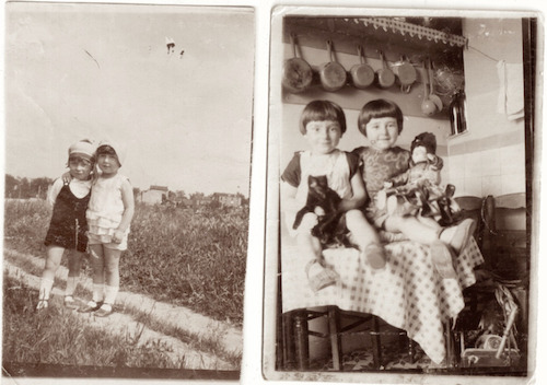 Guy et Christiane Lemercier à 3 et 4-ans