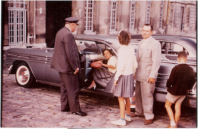 Mauricette, Marie-Laure, Yves, Jean-Francis à Versailles