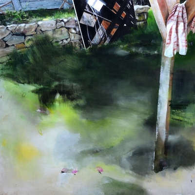 Last-summer-3 - Acrylique sur toile, 2017, 120 x 120 cm Anne Cheriez - Last-summer-3 - Acrylique sur toile, 2017, 120 x 120 cm