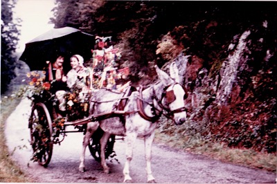 mariage de Claudine et Jean-Francis - octobre 1975