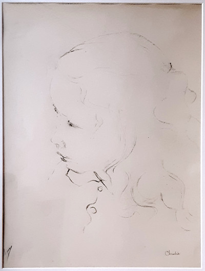 Claudine - Dessin par Claude Migeon