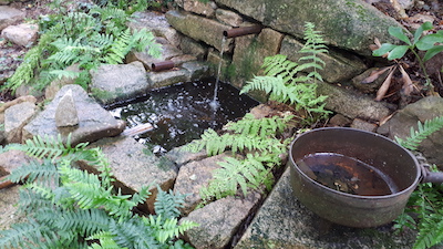 Le jardin aux Crouteaux - Fontaine 'Morvan'