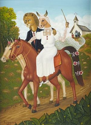 Les mariés à cheval de Fritzner Lamour